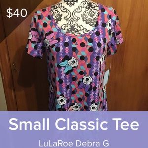 LuLaRoe Minnie Mouse Small Classic Tee
